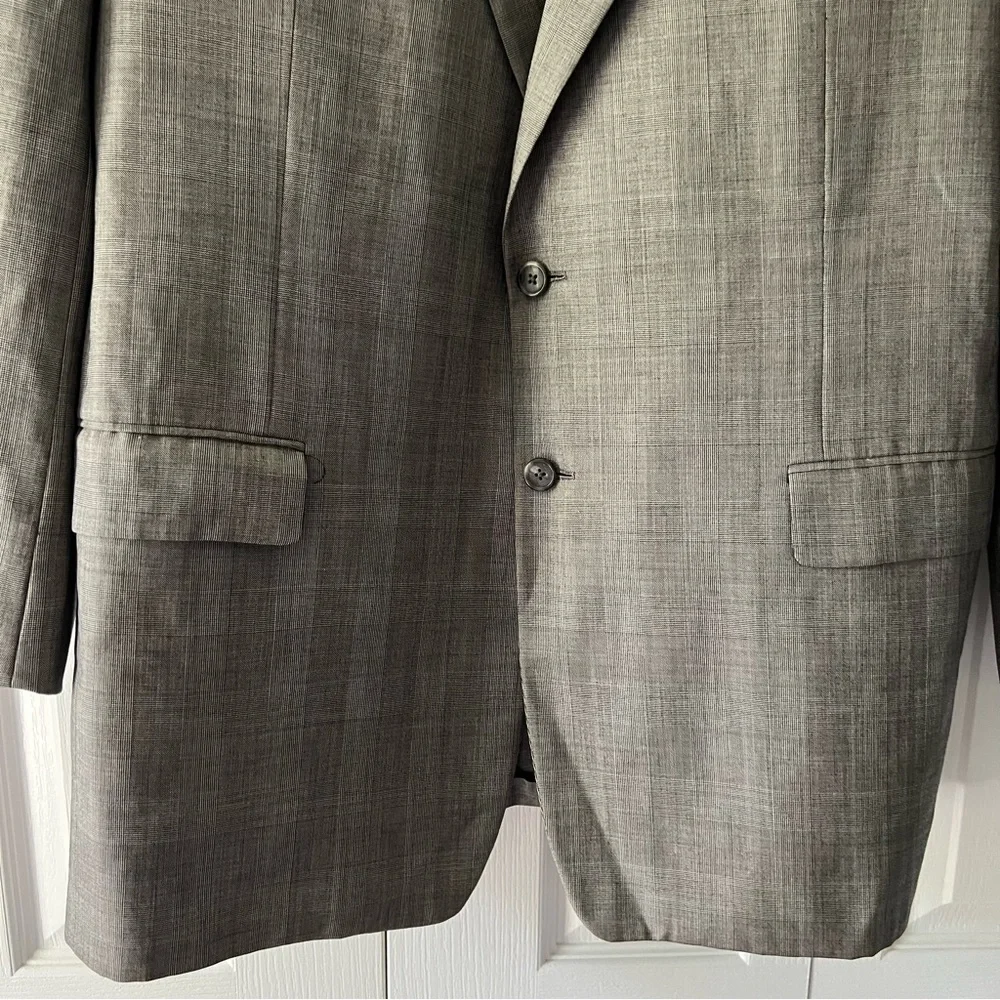 Men's Hickey Freeman 100% Wool Gray Blazer Size 46L
